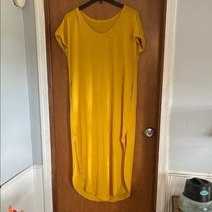 Bright Yellow Maxi Dress XL